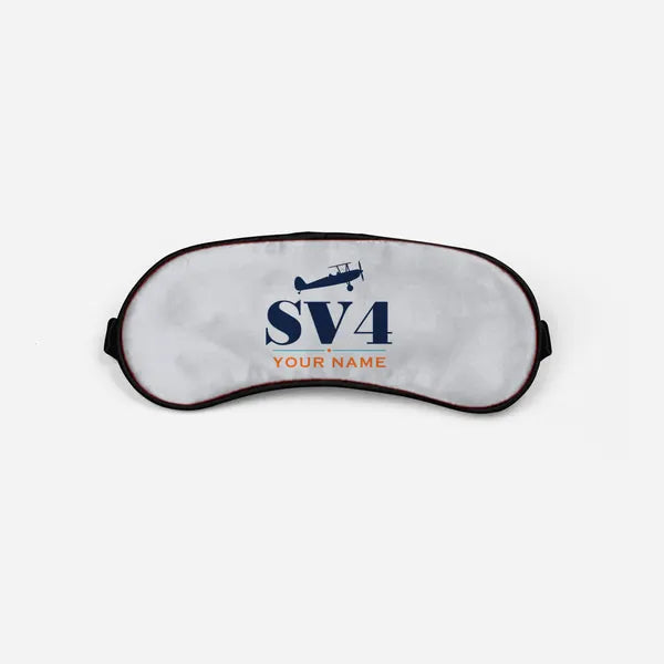 Stampe SV.4B - Heritage + Name - Sleep Mask - Light Gray