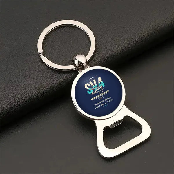 Stampe SV.4B - Original - Bottle Opener Key Chain - Navy Blue