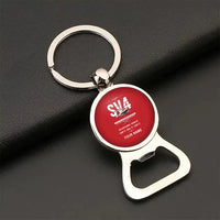 Thumbnail for Stampe SV.4B - Original + Name - Bottle Opener Key Chain - Red