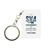 Thumbnail for Stampe SV.4B - Original + Name - Key Chain - White