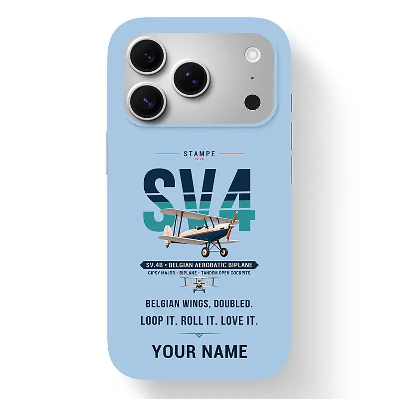 Stampe SV.4B - Original + Name - MagSafe iPhone 17 Pro - Light Blue