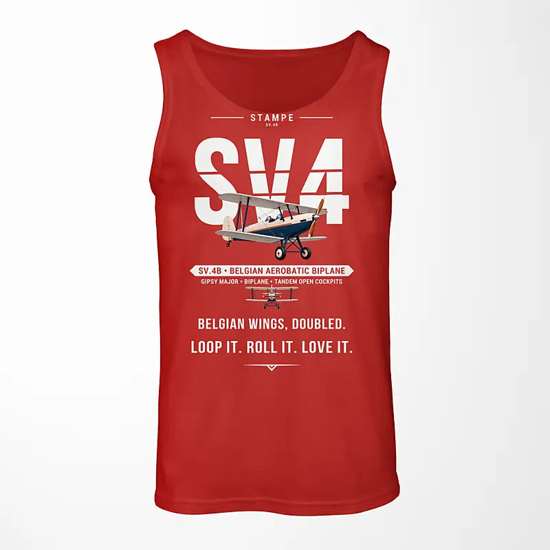 Stampe SV.4B - Original - Tank Top - Red