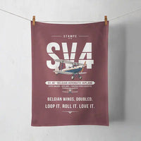 Thumbnail for Stampe SV.4B - Original - Towel - Dark Red