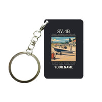 Thumbnail for Stampe SV.4B - Poster + Name - Key Chain - Black