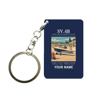 Thumbnail for Stampe SV.4B - Poster + Name - Key Chain - Navy Blue