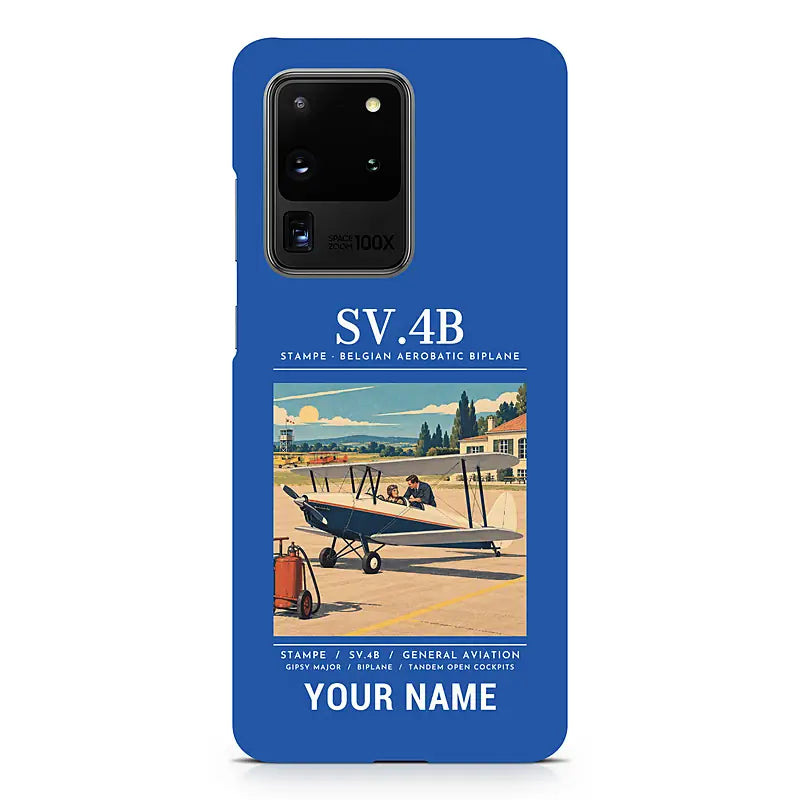 Stampe SV.4B - Poster + Name - Samsung Case - Blue