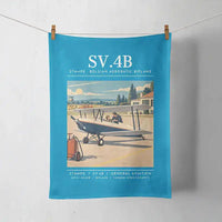 Thumbnail for Stampe SV.4B - Poster - Towel - Turquoise