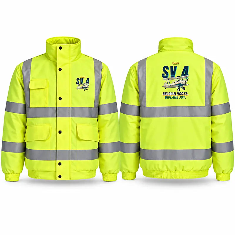 Stampe SV.4B Reflective Winter Jackets - Cartoon - Fluorescent Yellow