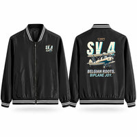 Thumbnail for Stampe SV.4B Stylish Jackets - Baseball Collar - Cartoon - Black