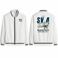 Thumbnail for Stampe SV.4B Stylish Jackets - Baseball Collar - Cartoon - White