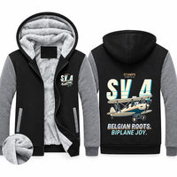 Thumbnail for Stampe SV.4B Zipped Sweatshirts - Cartoon - Black & Gray
