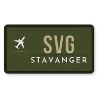 Thumbnail for Stavanger Airport, Sola (SVG) Patches - Rectangle - Olive Khaki