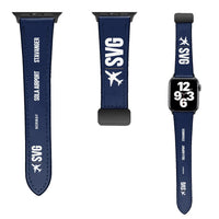 Thumbnail for WBV6 | Stavanger Airport, Sola SVG | Leather - Navy Blue