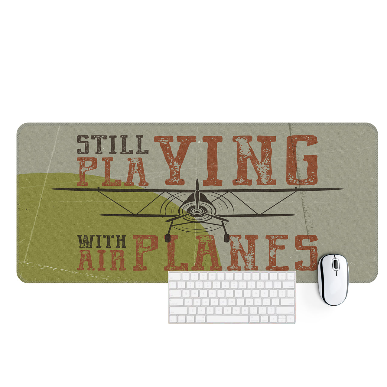 Still Playing with Airplanes Designed Desk Mats