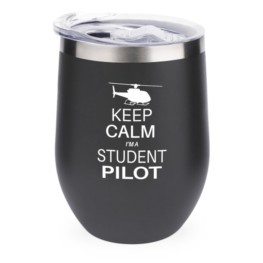 Student Pilot (Helicopter) Designed 12oz Egg Cups