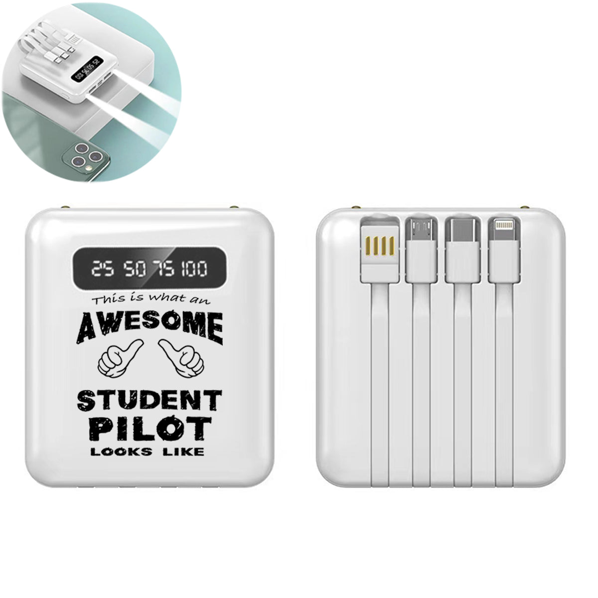 Student Pilot Designed 10000mAh Quick Charge Powerbank
