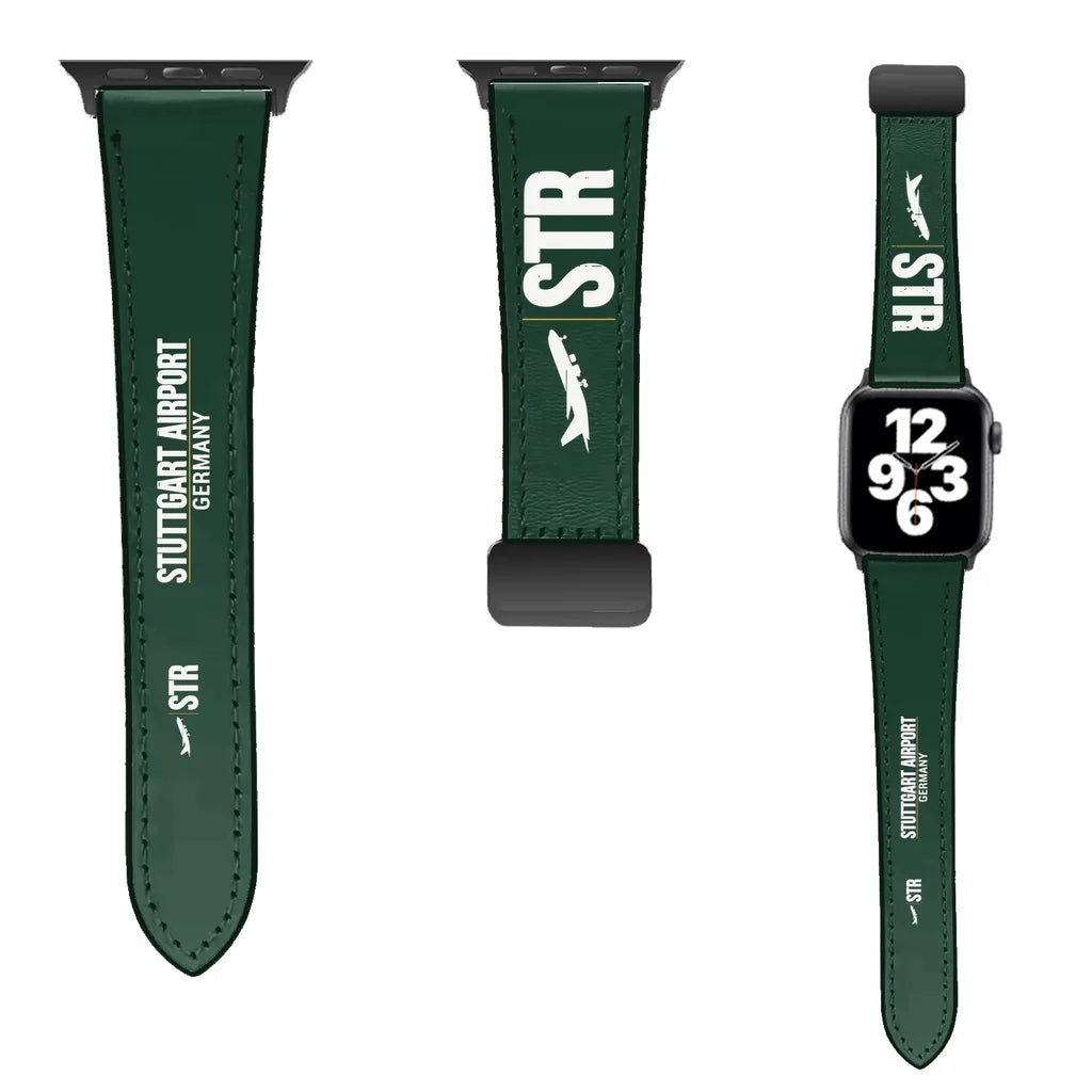 WBV6 | Stuttgart Airport STR | Leather - Dark Green