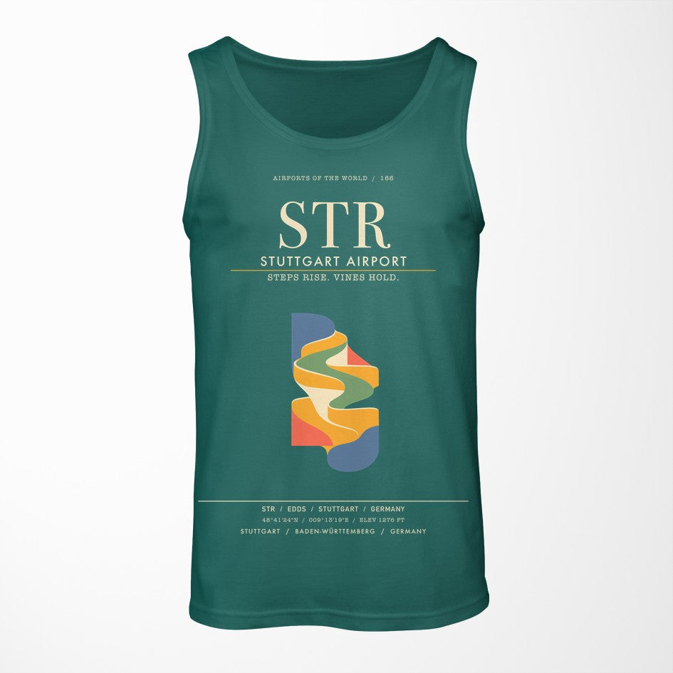 Stuttgart Airport STR Tank Top - Green