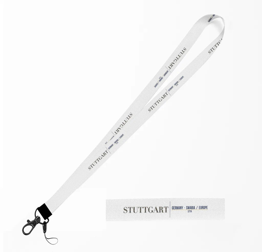 Stuttgart City Series lanyard - white