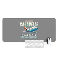 Thumbnail for Sud Aviation Caravelle III - Cartoon - Desk Mat - Gray