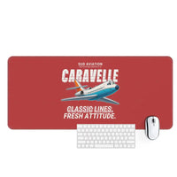 Thumbnail for Sud Aviation Caravelle III - Cartoon - Desk Mat - Red