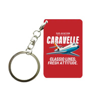 Thumbnail for Sud Aviation Caravelle III - Cartoon - Key Chain - Red