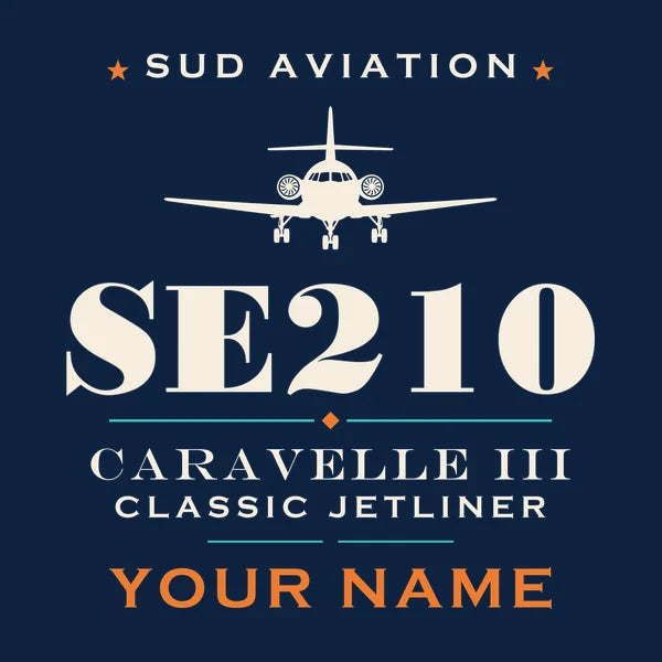 Sud Aviation Caravelle III - Heritage + Name - Card