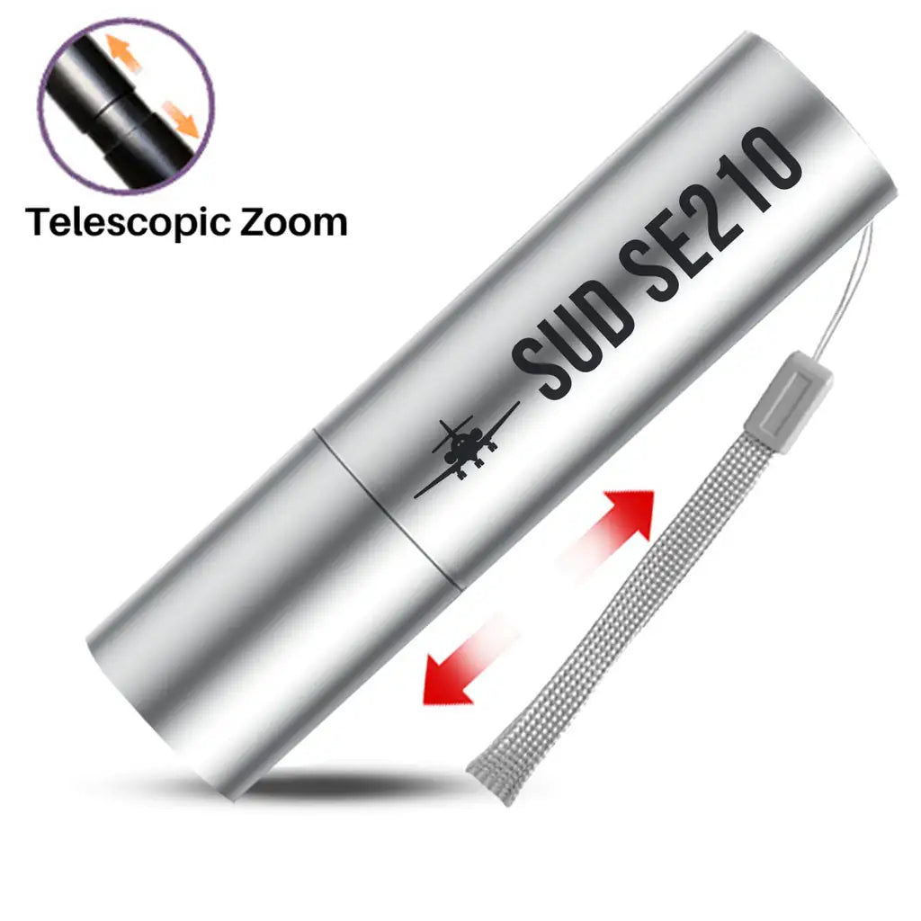 Sud Aviation Caravelle III - Mini LED Flashlight - Heritage - Silver
