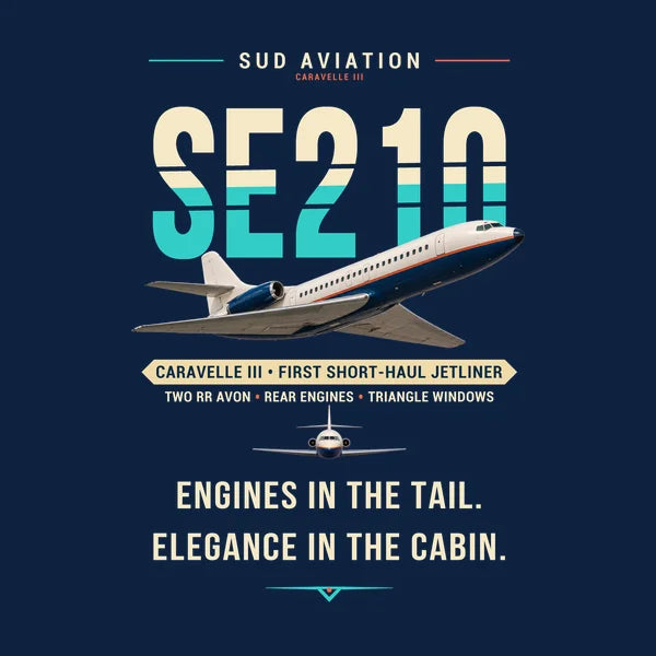Sud Aviation Caravelle III - Original - Card