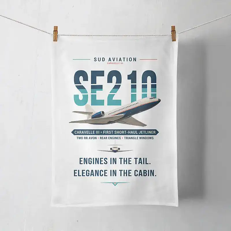 Sud Aviation Caravelle III - Original - Towel - White