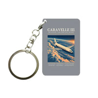 Thumbnail for Sud Aviation Caravelle III - Poster - Key Chain - Gray