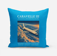 Thumbnail for Sud Aviation Caravelle III - Poster - Pillow - Turquoise