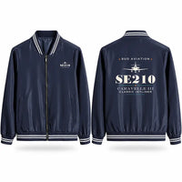 Thumbnail for Sud Aviation Caravelle III Stylish Jackets - Baseball Collar - Heritage - Navy Blue