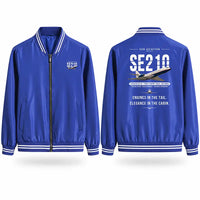 Thumbnail for Sud Aviation Caravelle III Stylish Jackets - Baseball Collar - Original - Royal Blue