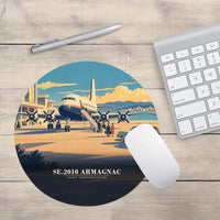 Thumbnail for Sud-Est SE.2010 Armagnac - 3D - Round Mouse Pad - Full Print