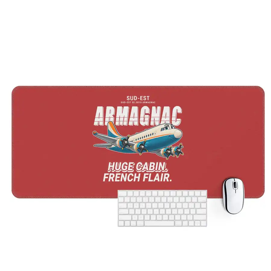 Sud-Est SE.2010 Armagnac - Cartoon - Desk Mat - Red