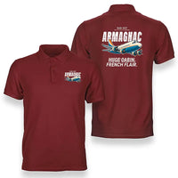 Thumbnail for Sud-Est SE.2010 Armagnac - Cartoon - Double-Side Polo - Red