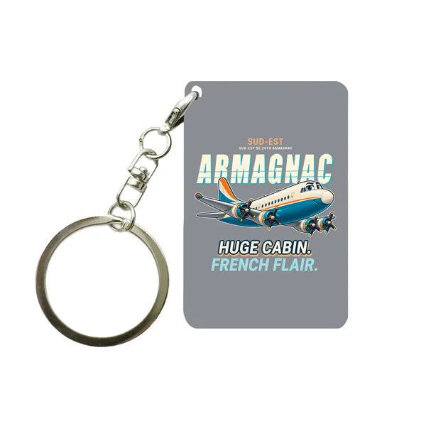 Sud-Est SE.2010 Armagnac - Cartoon - Key Chain - Gray