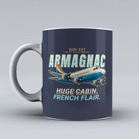 Thumbnail for Sud-Est SE.2010 Armagnac - Cartoon - Mug - Dark Blue