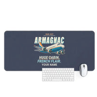 Thumbnail for Sud-Est SE.2010 Armagnac - Cartoon + Name - Desk Mat - Navy Blue