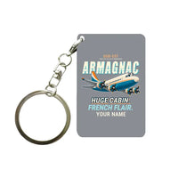 Thumbnail for Sud-Est SE.2010 Armagnac - Cartoon + Name - Key Chain - Gray