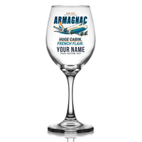 Thumbnail for Sud-Est SE.2010 Armagnac - Cartoon + Name - Wine Glass