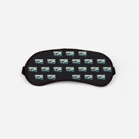Thumbnail for Sud-Est SE.2010 Armagnac - Cartoon Pattern - Sleep Mask - Black