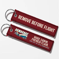 Thumbnail for Sud-Est SE.2010 Armagnac Aviator Key Chains - Dark Red - Cartoon - Remove Before Flight