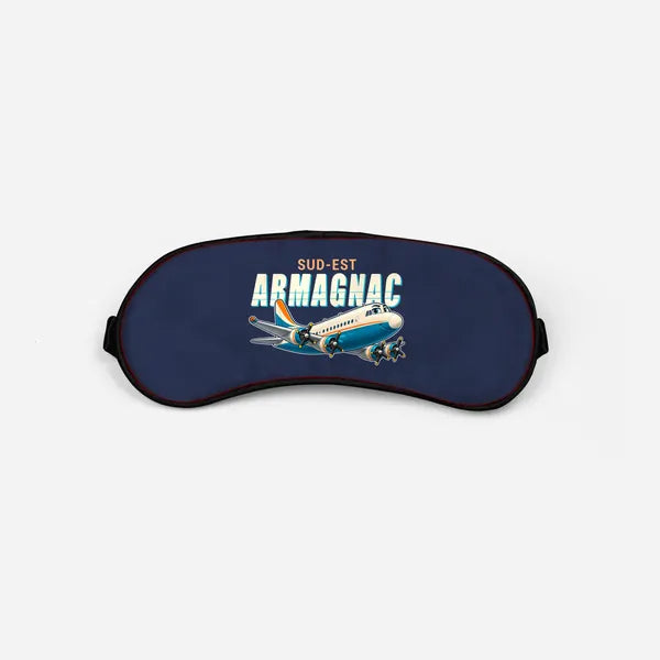 Sud-Est SE.2010 Armagnac - Cartoon - Sleep Mask - Navy Blue