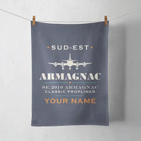Thumbnail for Sud-Est SE.2010 Armagnac - Heritage + Name - Towel - Navy Blue