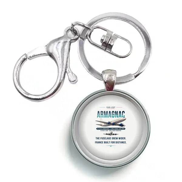 Sud-Est SE.2010 Armagnac - Original - Circle Key Chain - White
