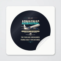 Thumbnail for Sud-Est SE.2010 Armagnac - Original - Circle Sticker - Peel