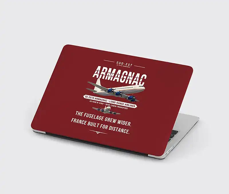 Sud-Est SE.2010 Armagnac - Original - MacBook Case - Dark Red