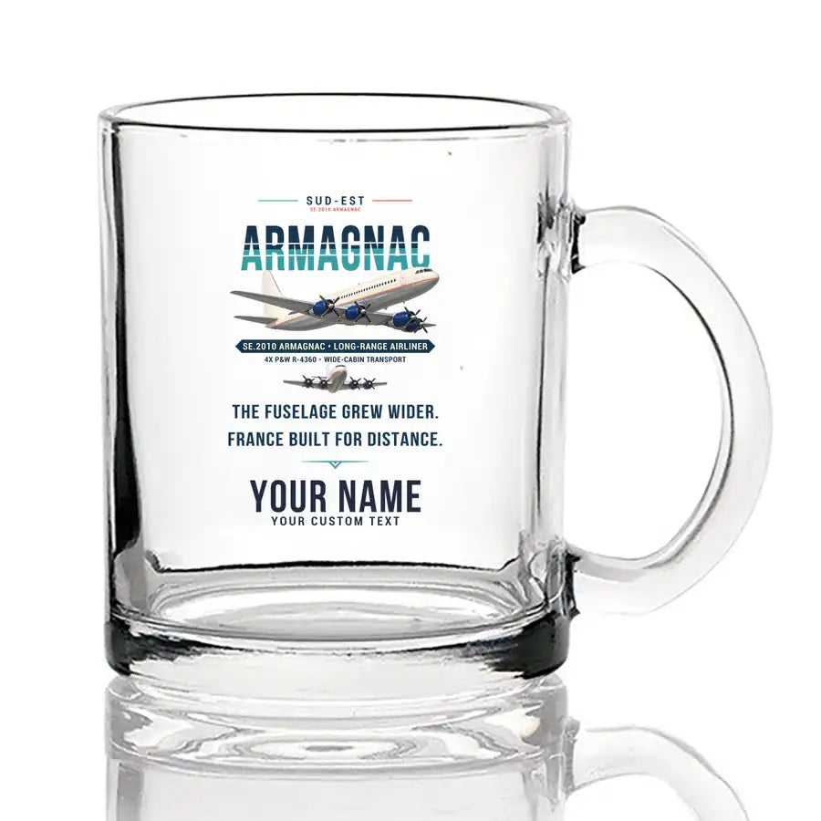 Sud-Est SE.2010 Armagnac - Original + Name - Coffee & Tea Glass